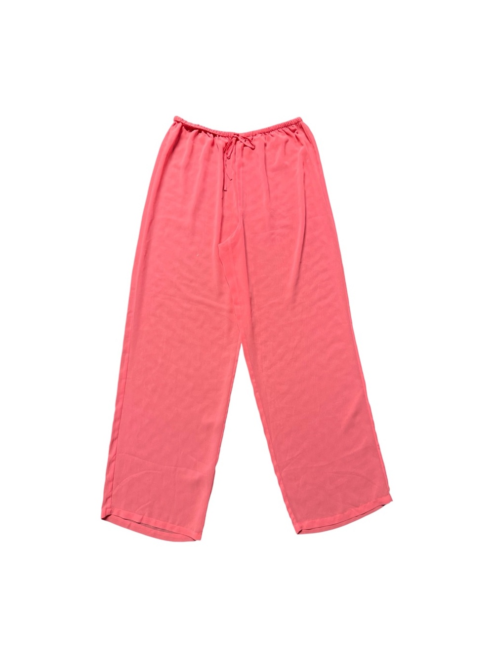 Women’s Coral Pink Sheer Beach Cover Up Pants Size M Wide Leg